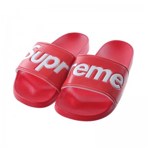 Supreme Suprize Design 2018ss Red White Slippers