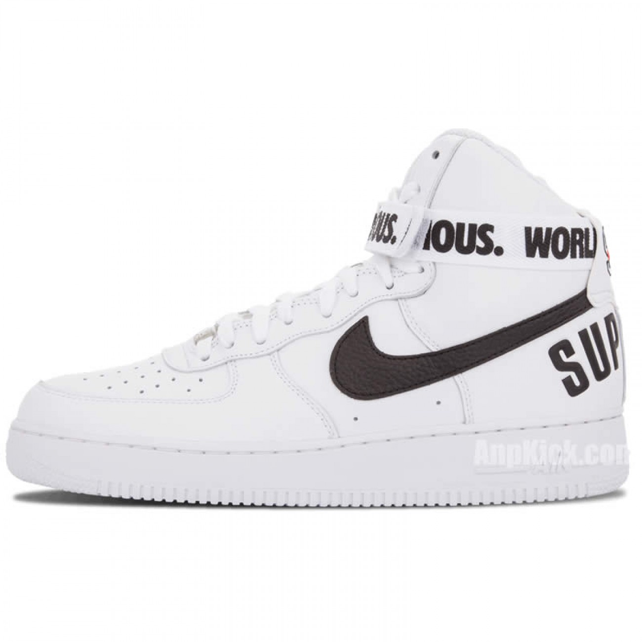 Supreme® x Nike Air Force 1 High SP World Famous 94 White/Black 698696-100