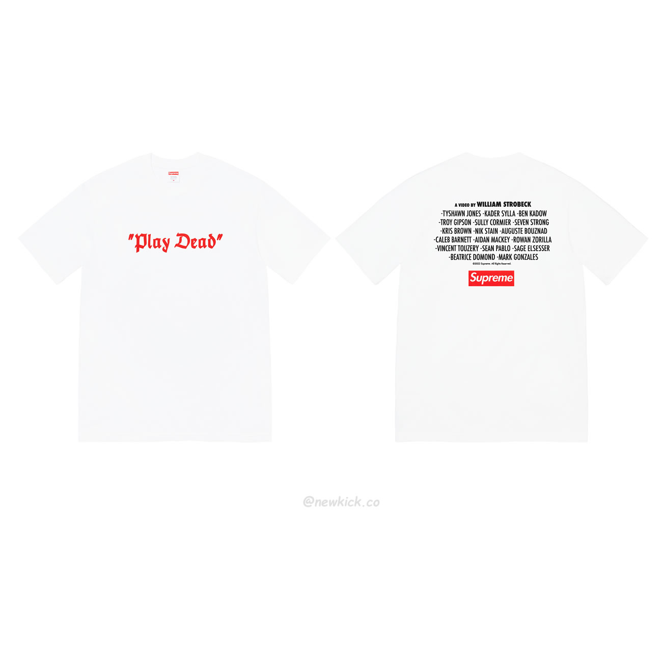 Supreme 22FW Play Dead Tee