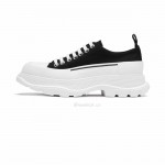 Alexander McQueen Tread Slick Low Lace Up Black White