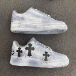 custom shoes chrome x nike Air Force 1  dipped reflective CW2248-111