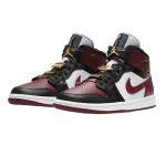 Air Jordan 1 Mid SE Black Dark Beetroot (Women's) CZ4385-016