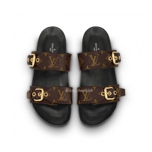 LOUIS VUITTON BOM DIA FLAT MULE SANDALS