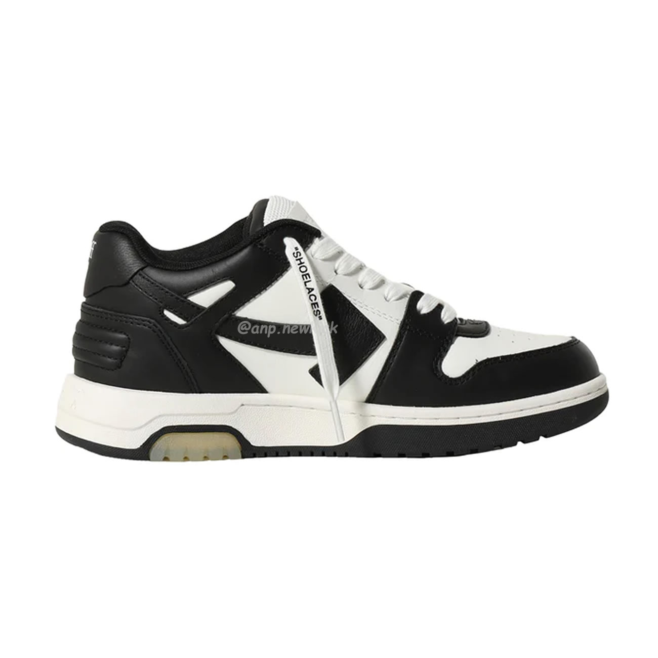 OFF-WHITE Out Of Office OOO Low Tops White Black White