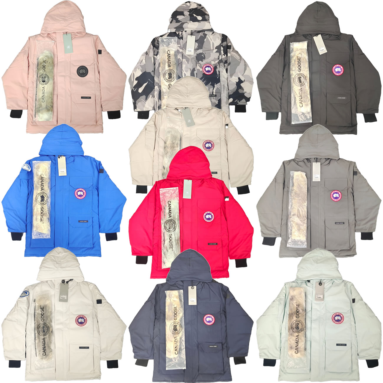 Canada Goose Expedition logo PBI patch parka coat