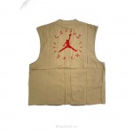 Travis Scott Cactus Jack x Jordan Utility Vest Asia Sizing DesertKhakiUniversity Red SS21