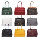 Goyard Bellechasse Biaude Tote Bag BlackNatural Black Grey Navy White Green Yellow Red Burgundy