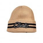 CHANEL Knitted cold hat white black gray brown