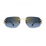 Cartier Eyewear rimless rectangle-frame sunglasses