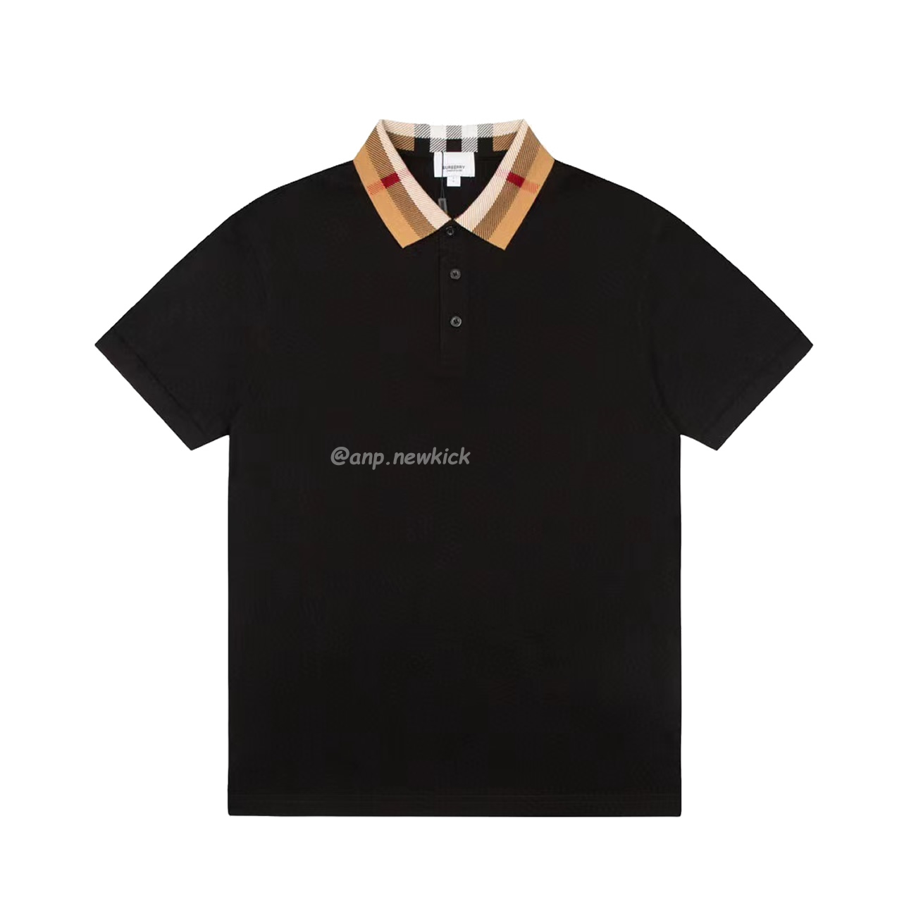 BURBERRY POLO SHIRT Checkered White Black