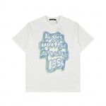 Louis Vuitton Geometric curve neon printed short sleeved T-shirt