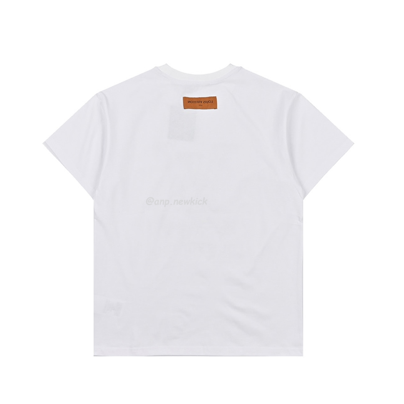 Louis Vuitton Classic Alphabet Digital Direct Spray Round Neck Short Sleeve T-shirt