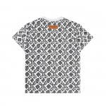 Louis Vuitton Full print presbyopia logo round neck short sleeved T-shirt