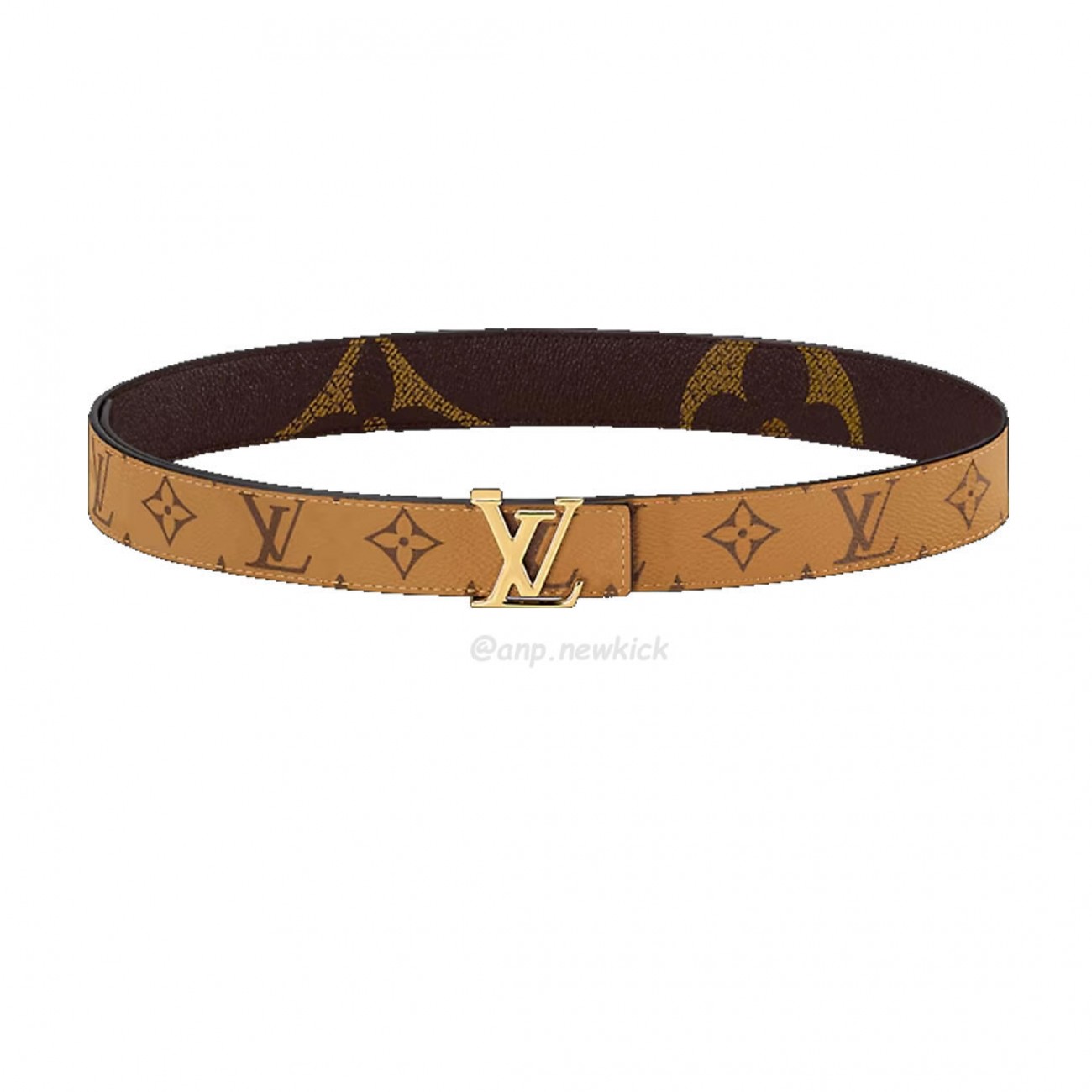 Louis Vuitton Reversible Belt LV Iconic Monogram Giant Reverse 30 MM Brown M0149U