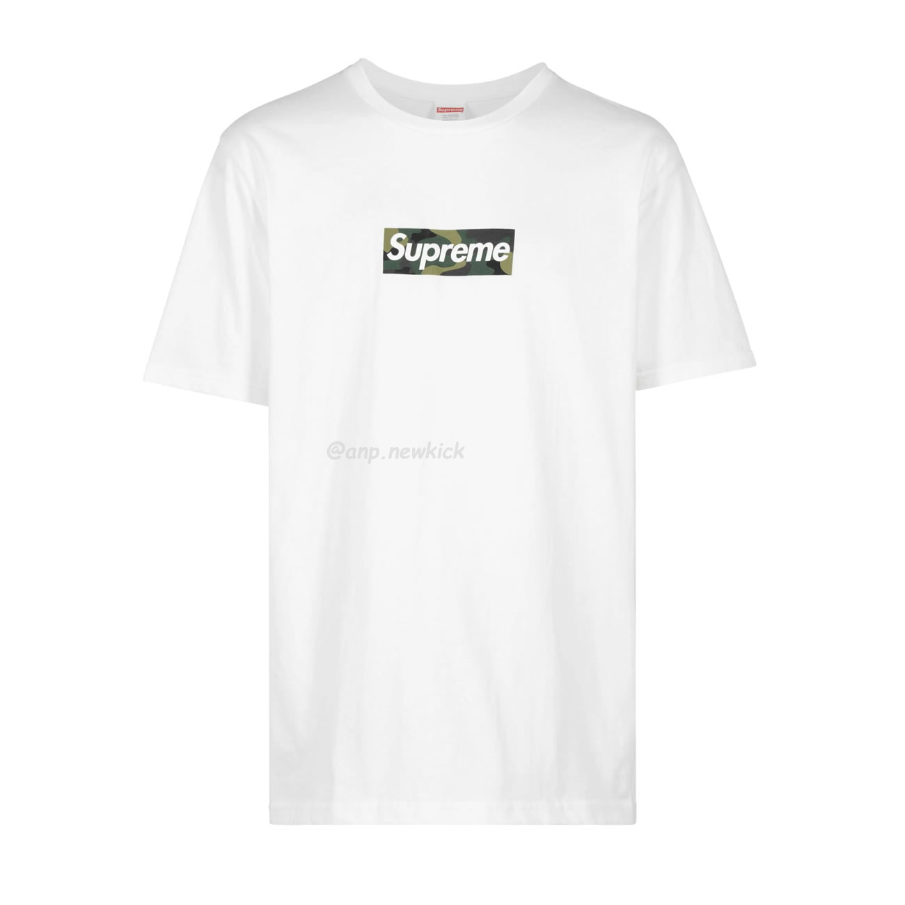 Supreme box logo cotton White Navy Black T-shirt