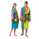 VERSACE Baroque Logo-jacquard Cotton Bathrobe