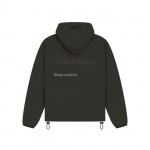 FEAR OF GOD ESSENTIALS FOG 23FW Zipper hooded cotton jacket brown black elephant white S-XL