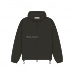 FEAR OF GOD ESSENTIALS FOG 23FW Zipper hooded cotton jacket brown black elephant white S-XL