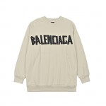 Balenciaga Floral paper tape round neck hoodie XS-L