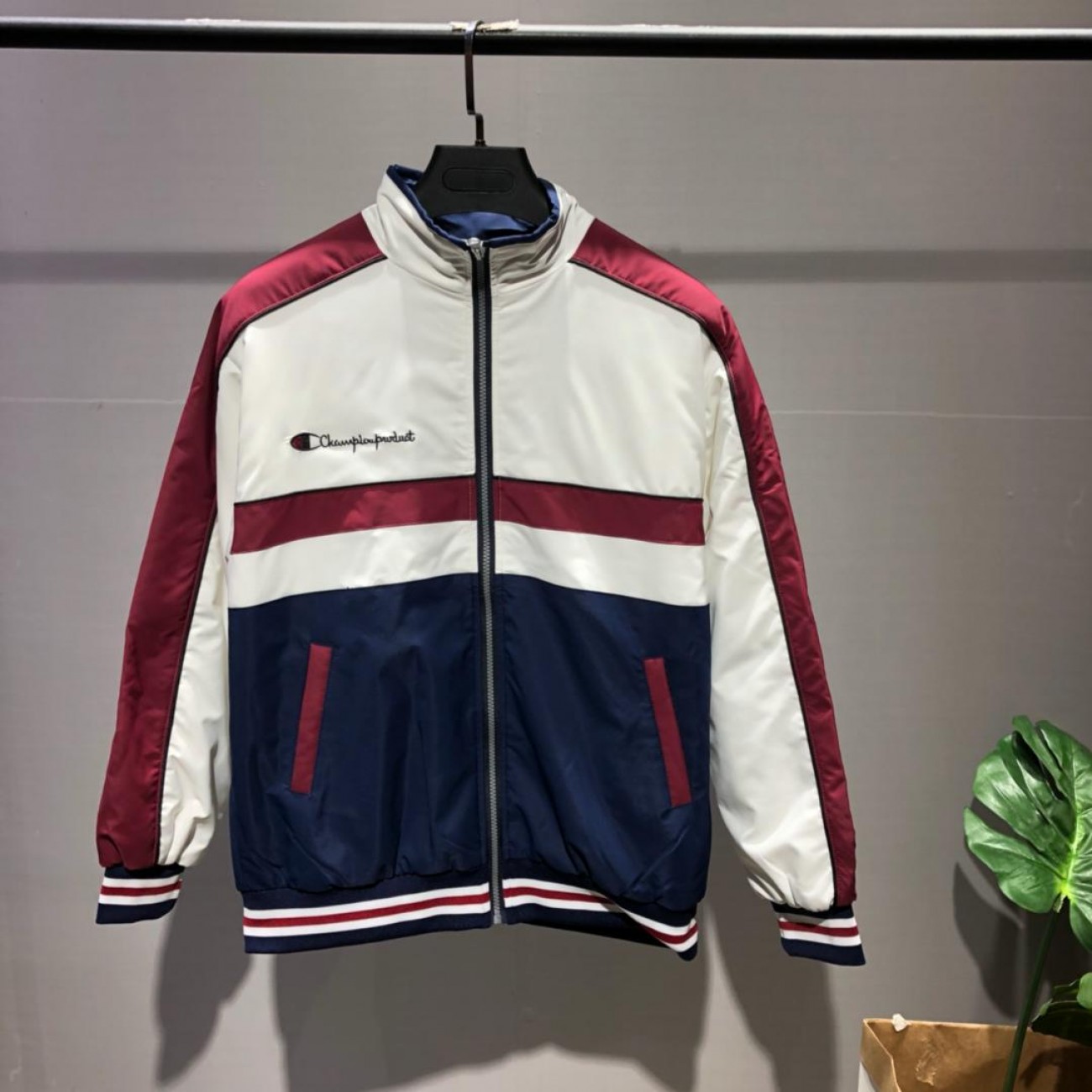 champion 2018 stitching sports couple cotton jacket