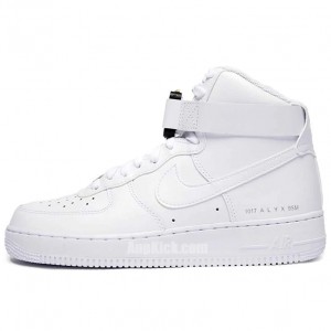 "1017 ALYX 9SM" x Nike Air Force 1 All White High Shoes 315123-111