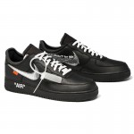 Nike Air Force 1 '07 Virgil x MoMa "Off-White" AV5210-001 Black/Metallic Silver