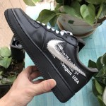 Nike Air Force 1 '07 Virgil x MoMa "Off-White" AV5210-001 Black/Metallic Silver