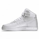 All White Air Force Ones 1 High '07 AF1 Outlet Shoes 315121-115