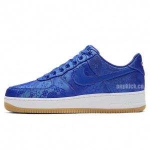 Clot x Nike Air Force 1 PRM Royal "Blue Silk" Release Date CJ5290-400