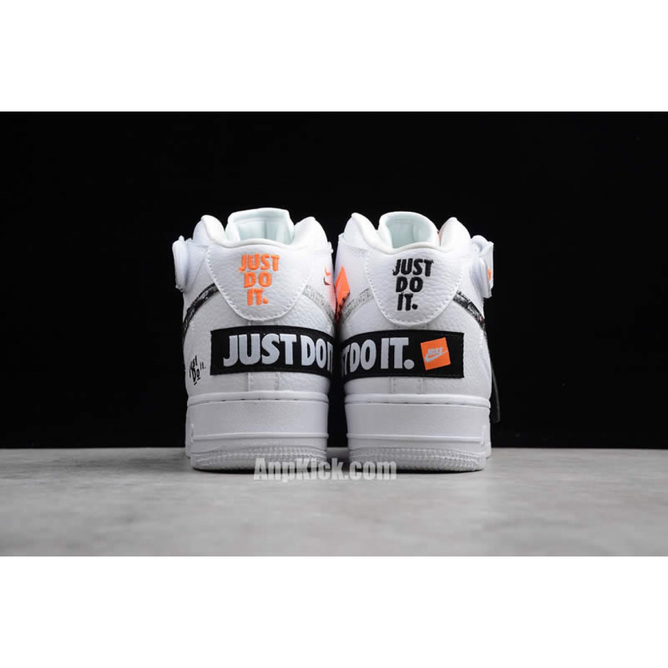 Custom Air Force 1 High "Just Do It" AF1 White/Black Cheap Price For Sale BQ6474-100