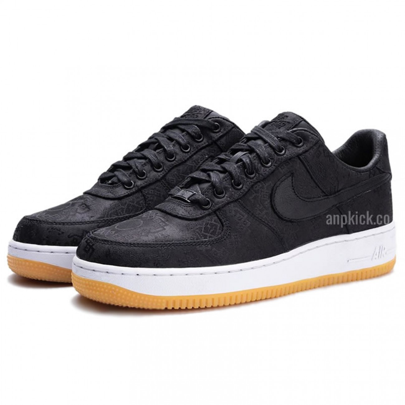 Fragment x Clot x Nike Air Force 1 Black AF1 Low Shoes CZ3986-001