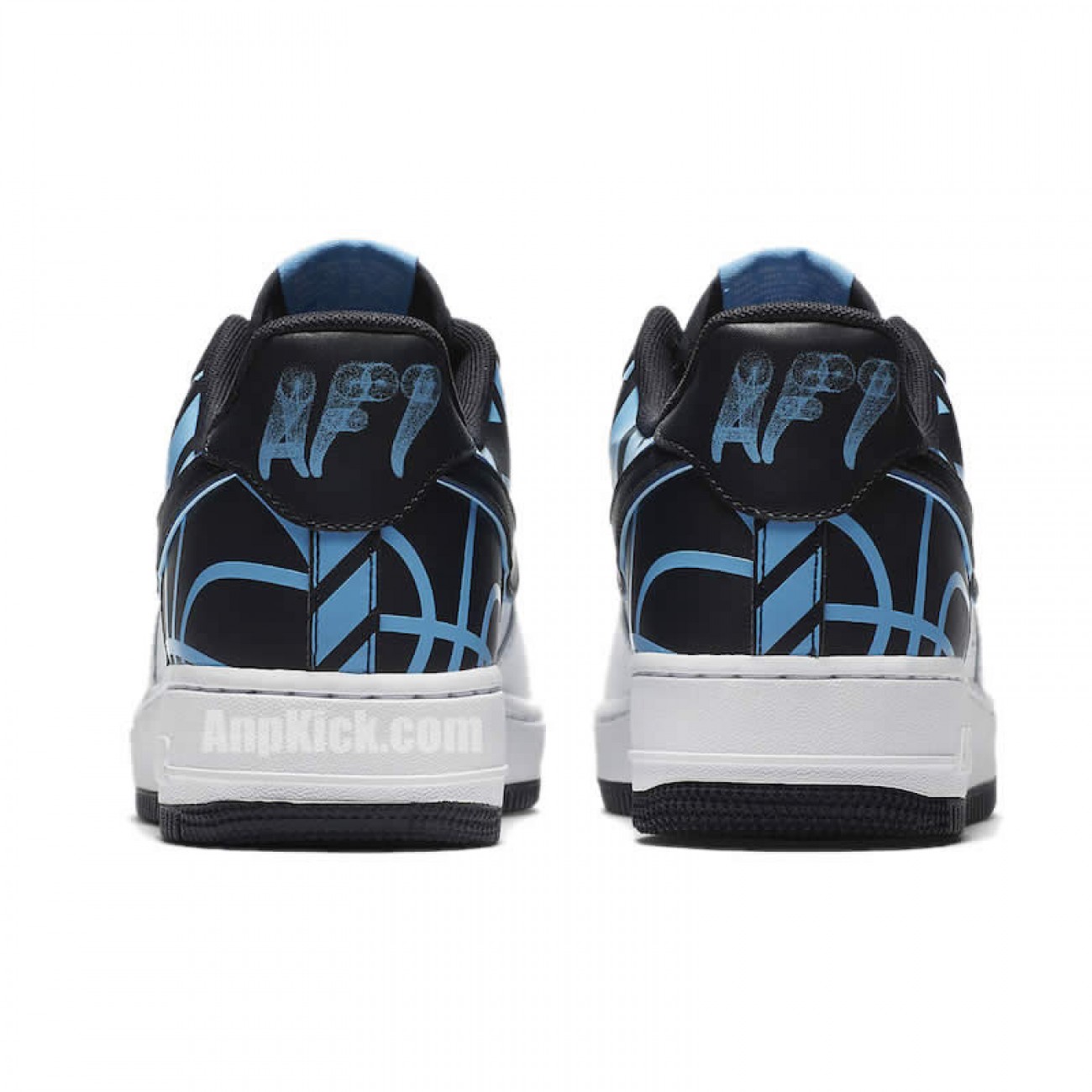 Nike Air Force 1 Low Logo Pack '07 Lv8 White/Navy/Black 823511-105