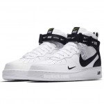 Nike Air Force 1 Mid 07 LV8 Utility White Black Shoes 804609-103