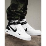 Nike Air Force 1 Mid 07 LV8 Utility White Black Shoes 804609-103