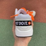 Kids Nike Air Max 1 Lux "Just Do It" White Orange Shoes 917691-100