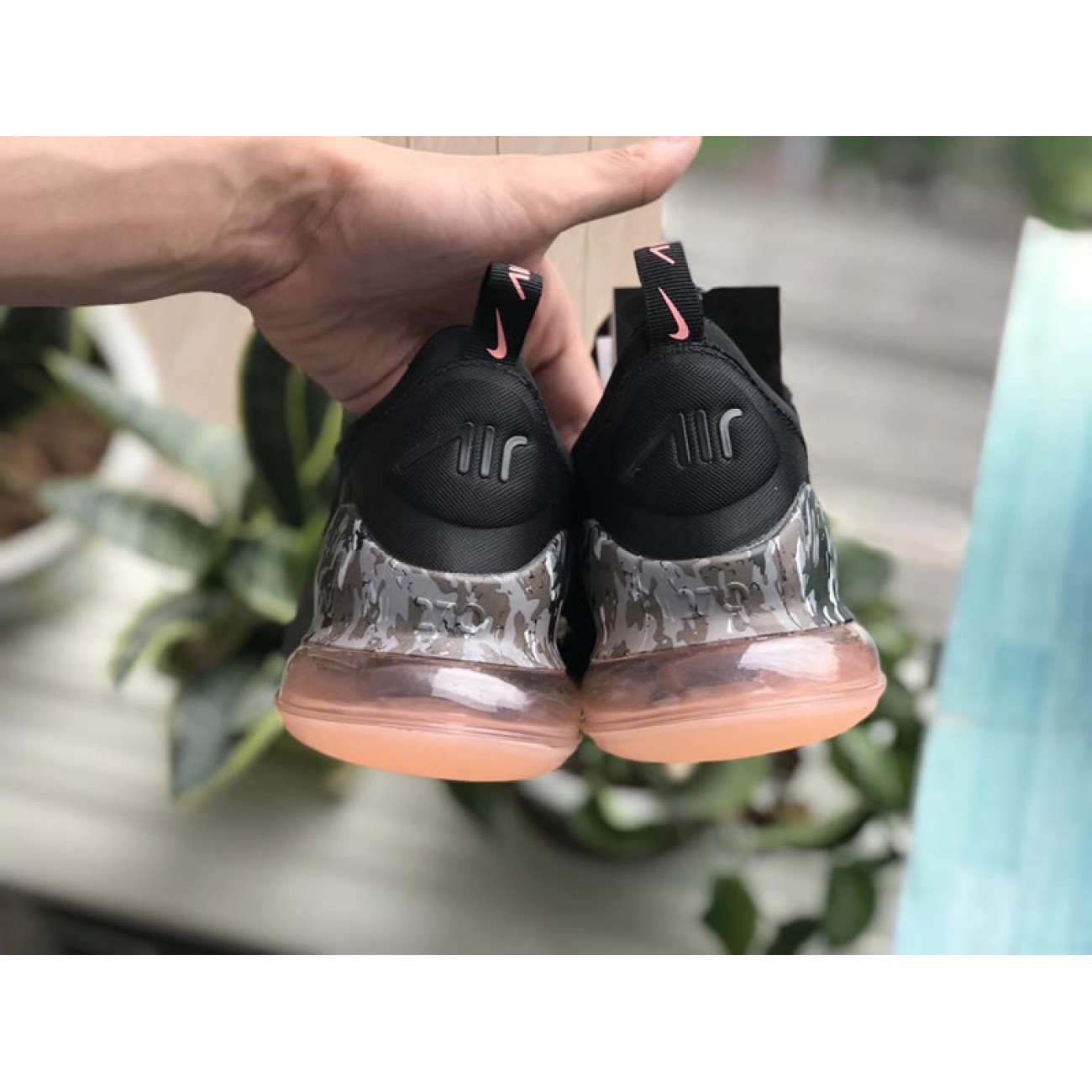 Nike Air Max 270 "Camo Heels" Black AQ6239-001