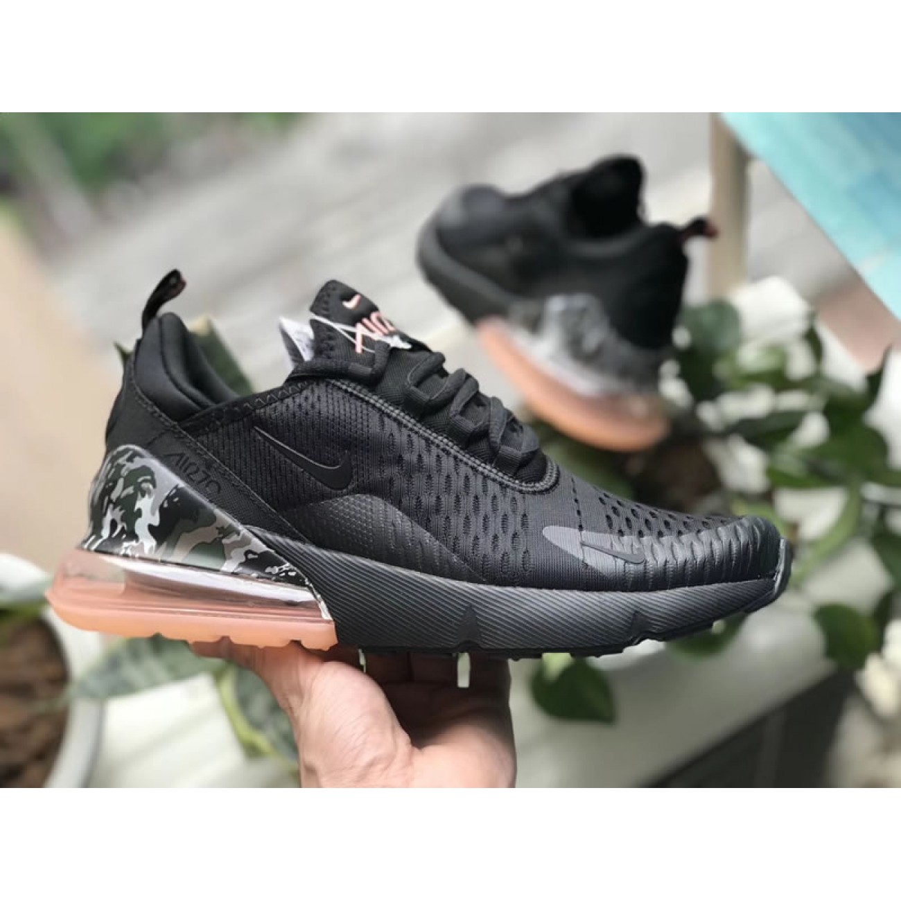 Nike Air Max 270 "Camo Heels" Black AQ6239-001