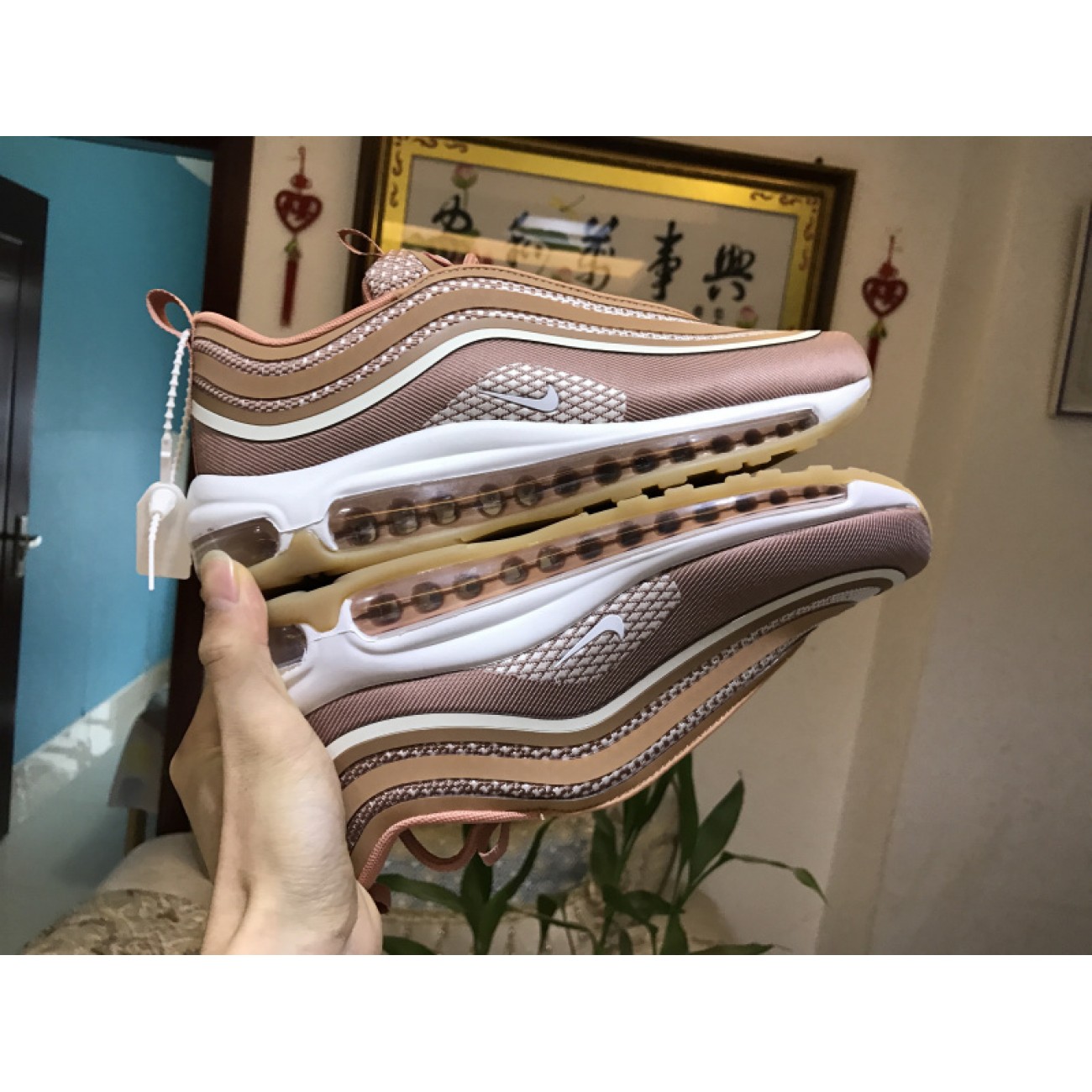 Wmns Nike Air Max 97 3M Pink Bullet 917704-600