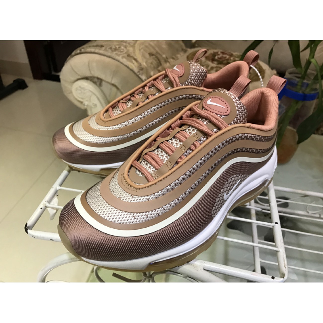 Wmns Nike Air Max 97 3M Pink Bullet 917704-600