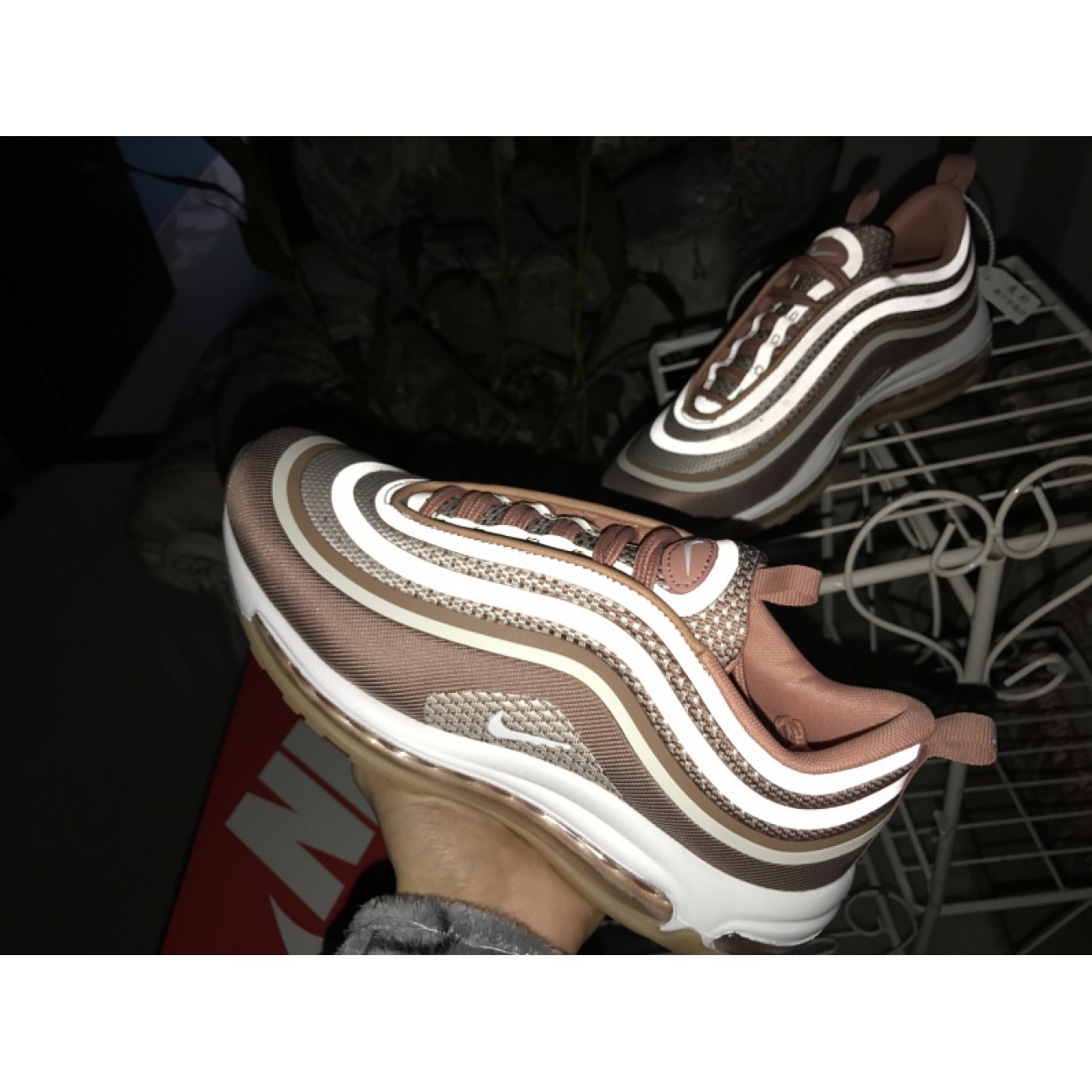 Wmns Nike Air Max 97 3M Pink Bullet 917704-600