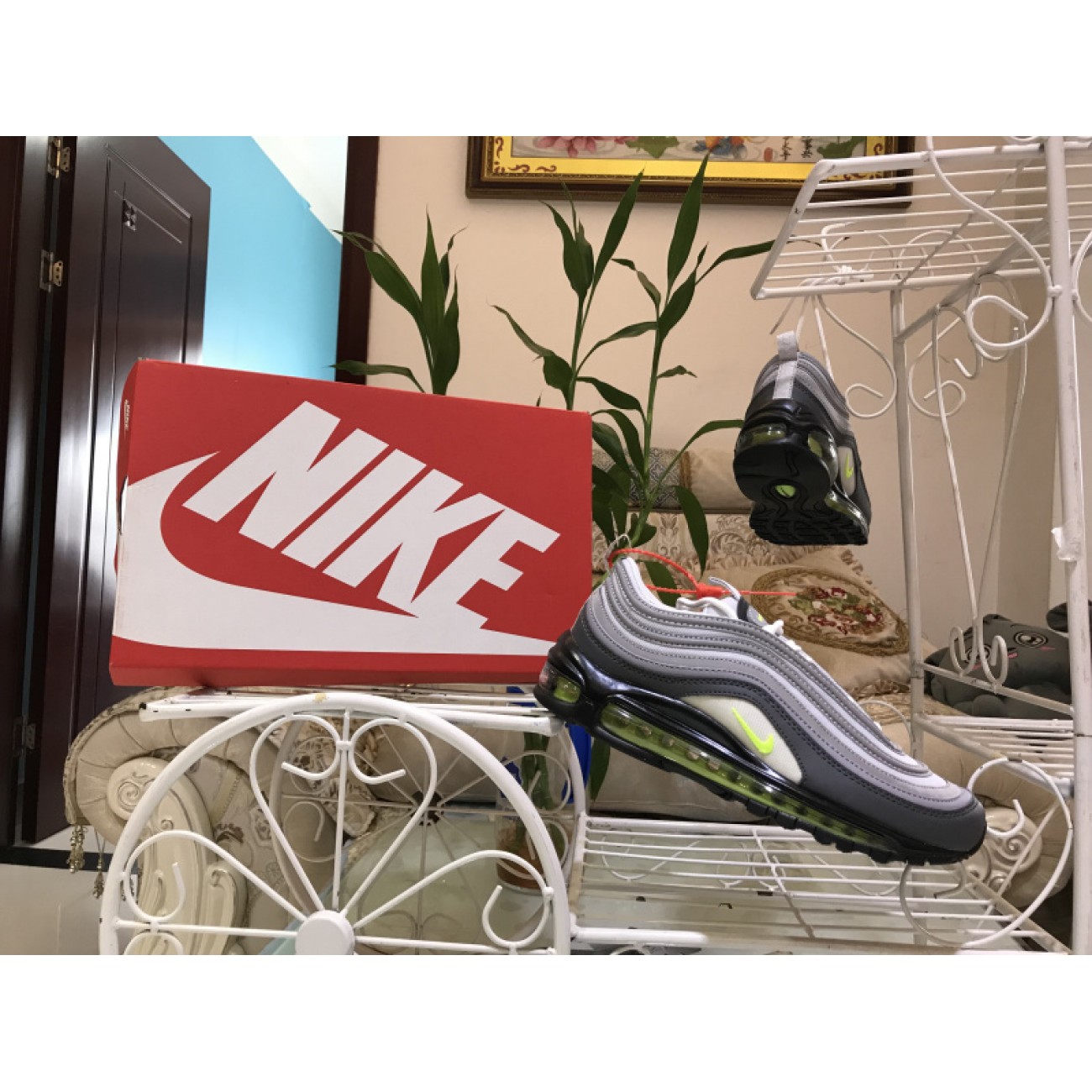 Wmns Nike Air Max 97 Volt Dark Grey 921733-003