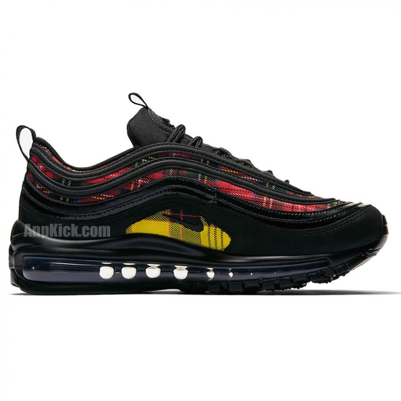 Nike Air Max 97 SE "Tartan" Black And Red Mens Womens AV8220-001