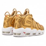 SUPREME X NIKE AIR MORE UPTEMPO METALLIC GOLD