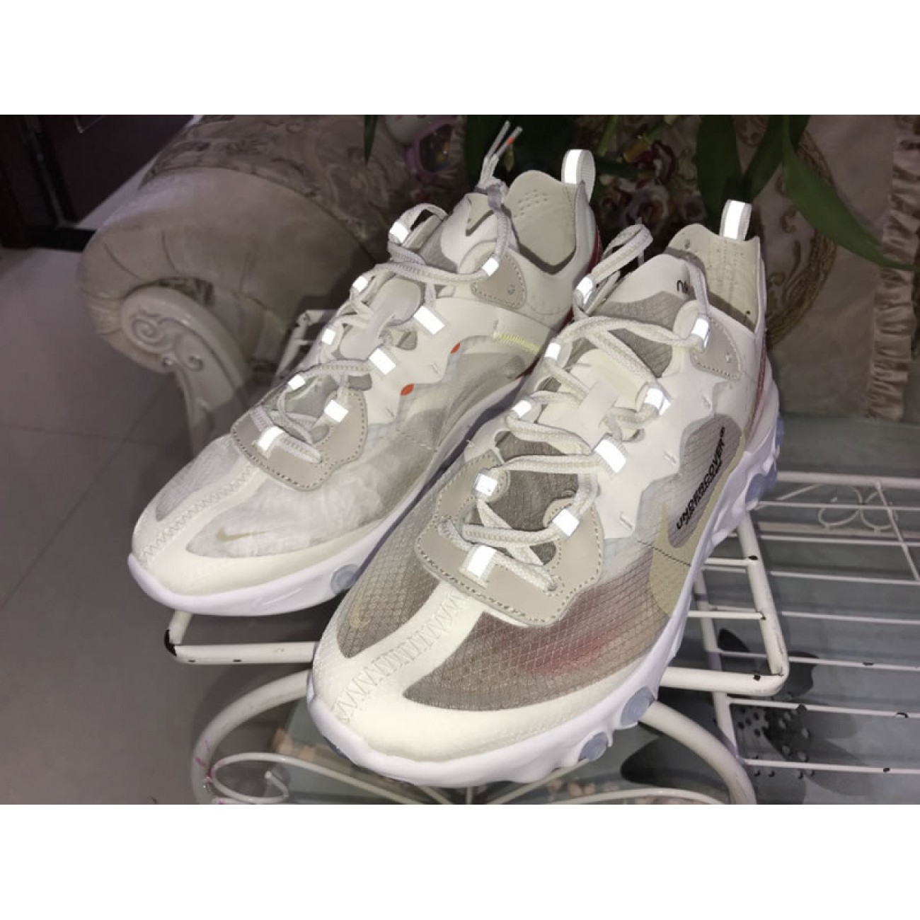 Undercover x Nike Epic React Element 87 Hyaline/Big red-white AQ1813-345