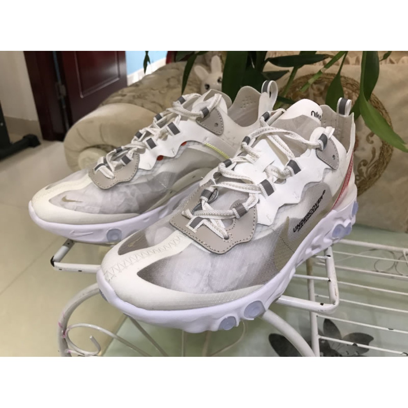 Undercover x Nike Epic React Element 87 Hyaline/Big red-white AQ1813-345