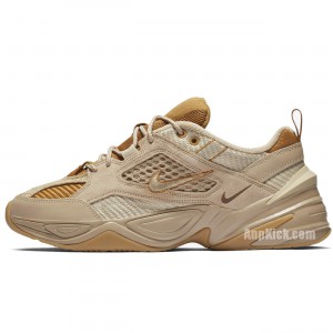 Nike M2K Techno Mens Womens SP Linen/Ale Brown Wheat Running Shoes BV0074-200