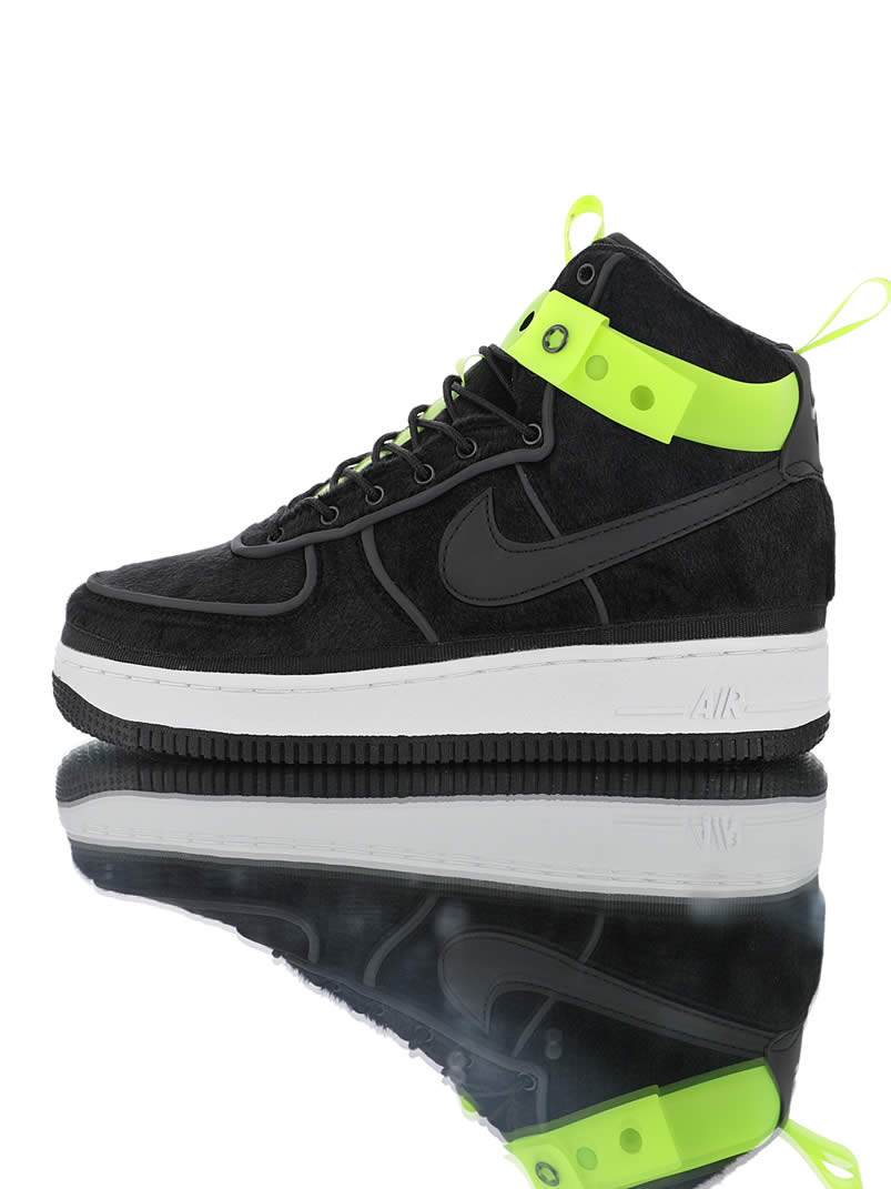 Magic Stick x Nike Air Force 1 High VIP 'Black Velour' Sneakers 573967-003 Pics