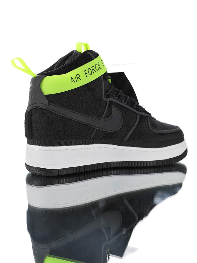 Magic Stick x Nike Air Force 1 High VIP 'Black Velour' Sneakers 573967-003 Pics