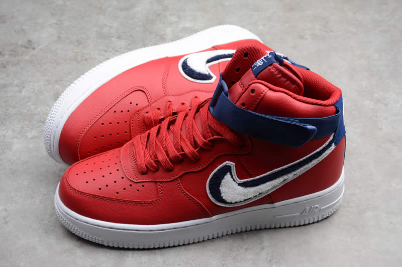 nike af1 air force one 1 red blue high 07 lv8 shoes 806403 603 detail images