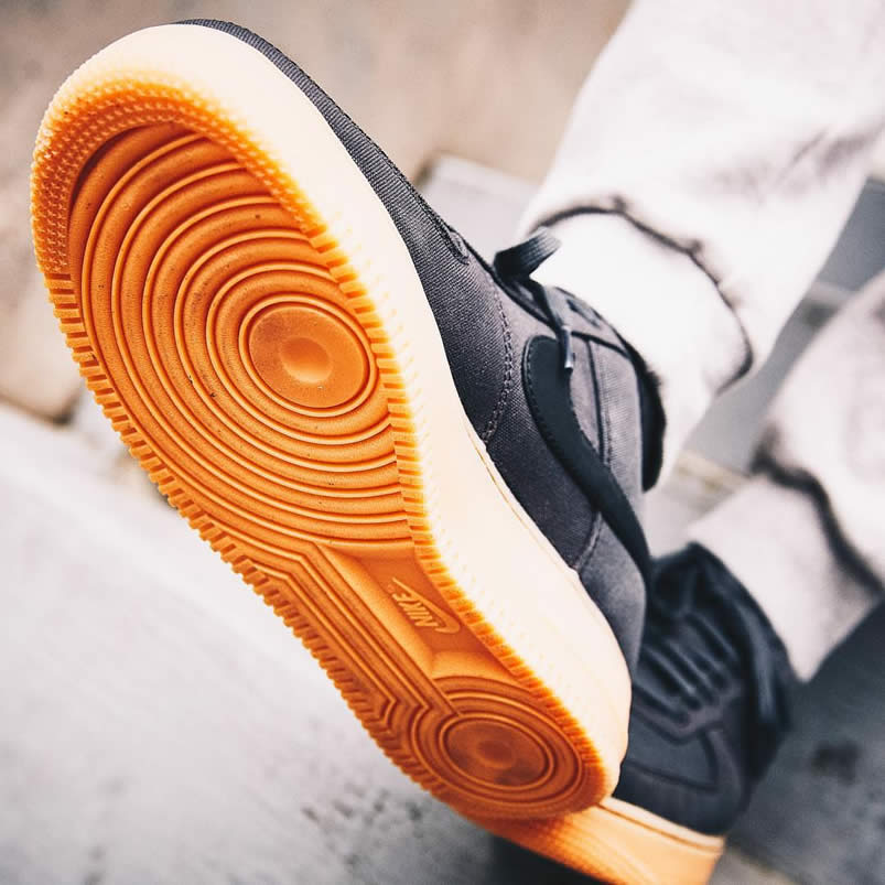 Air Force 1 07 Lv8 Style Black Gum Shoes On Feet Aq0117 002 (2) - newkick.app